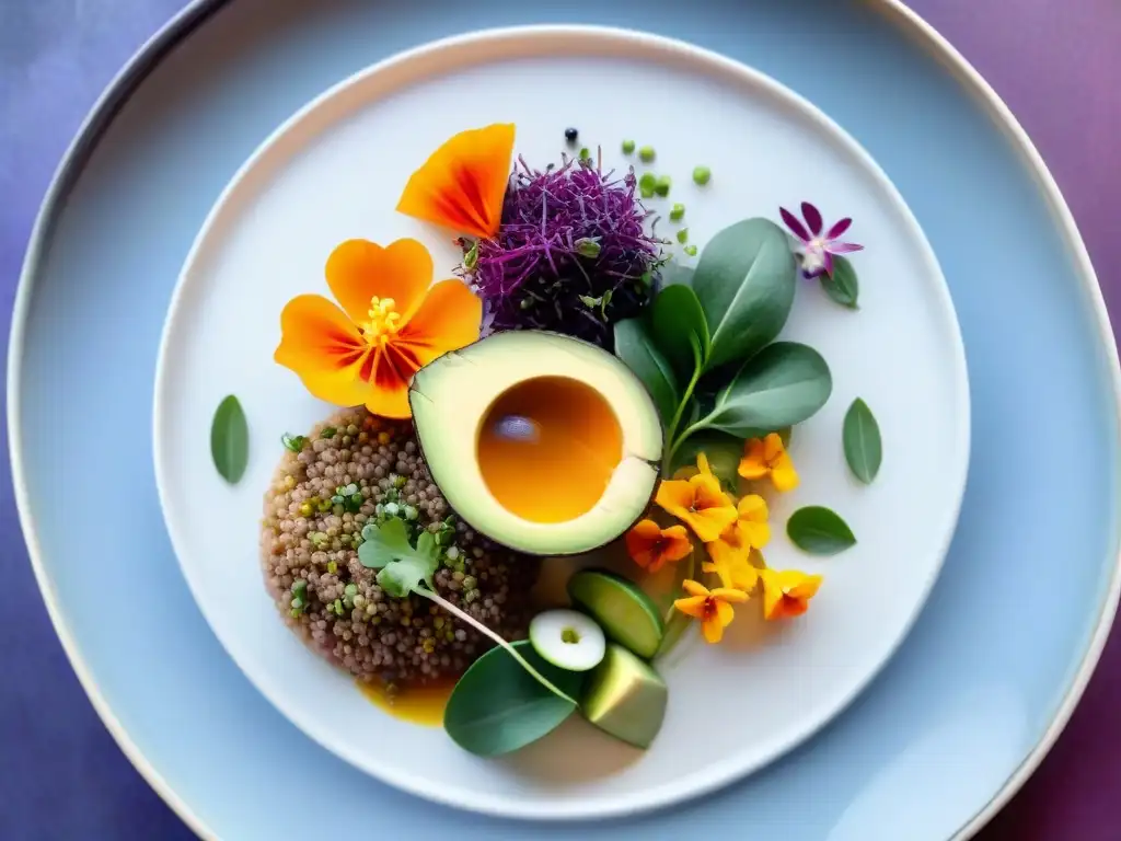 Una explosión de sabores y colores en un plato con ingredientes autóctonos de la gastronomía peruana