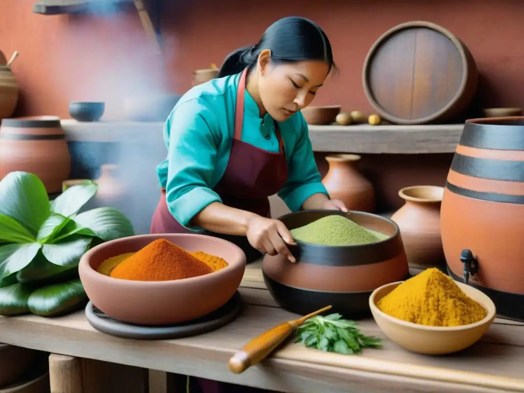 Fermentados peruanos en la cocina: Chefs preparan chicha, chucrut y kimchi en entorno tradicional