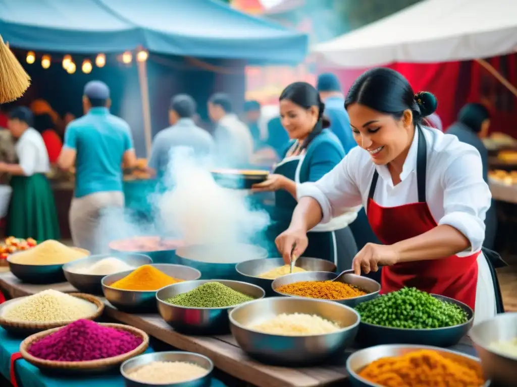 Un festín de colores y sabores en un festival gastronómico en Perú