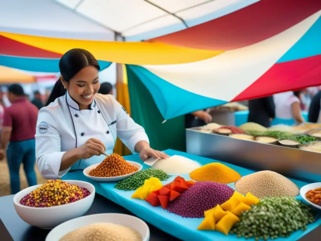 Un festival culinario internacional bullicioso, destaca la rica gastronomía peruana