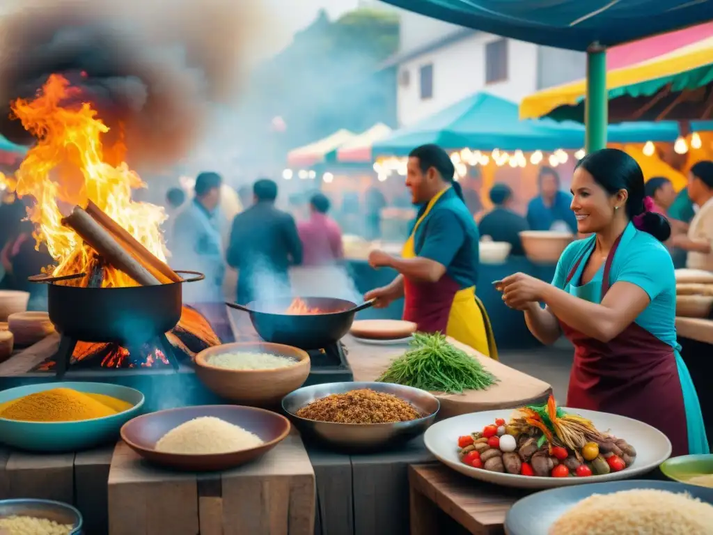 En el Festival Internacional Cocinas Peruanas Autóctonas, platos tradicionales y ambiente festivo