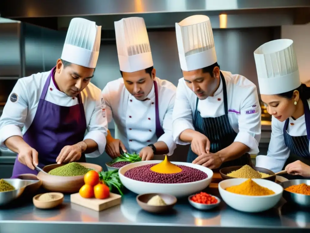 Innovación en la gastronomía peruana: Chefs peruanos crean platos innovadores con ingredientes nativos en cocina moderna