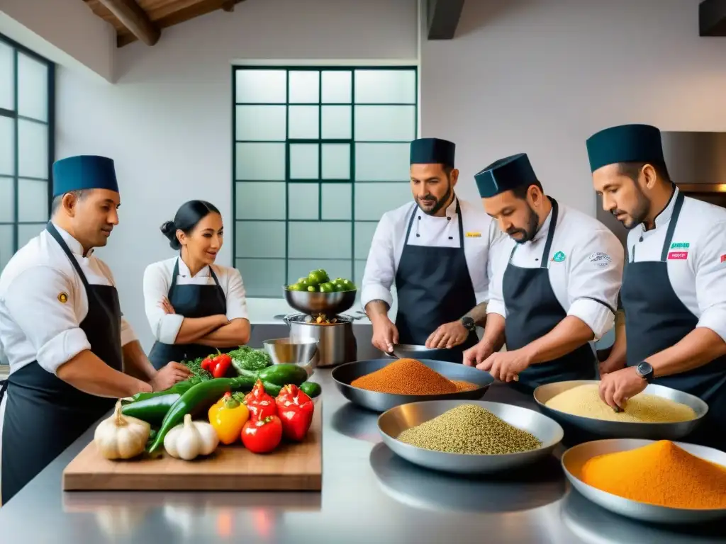 Un grupo de chefs Andinos redefiniendo la gastronomía en una cocina moderna