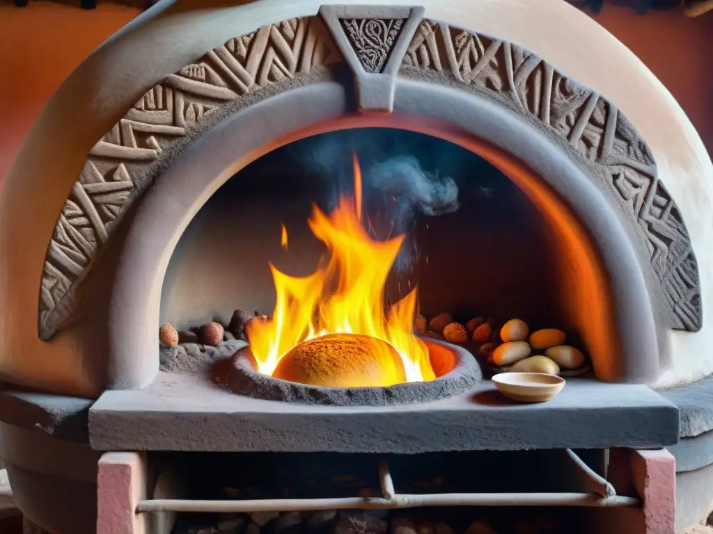 Un horno de barro para panes en Perú: el panadero experto coloca la masa en la antiquísima estructura, con destreza y pasión