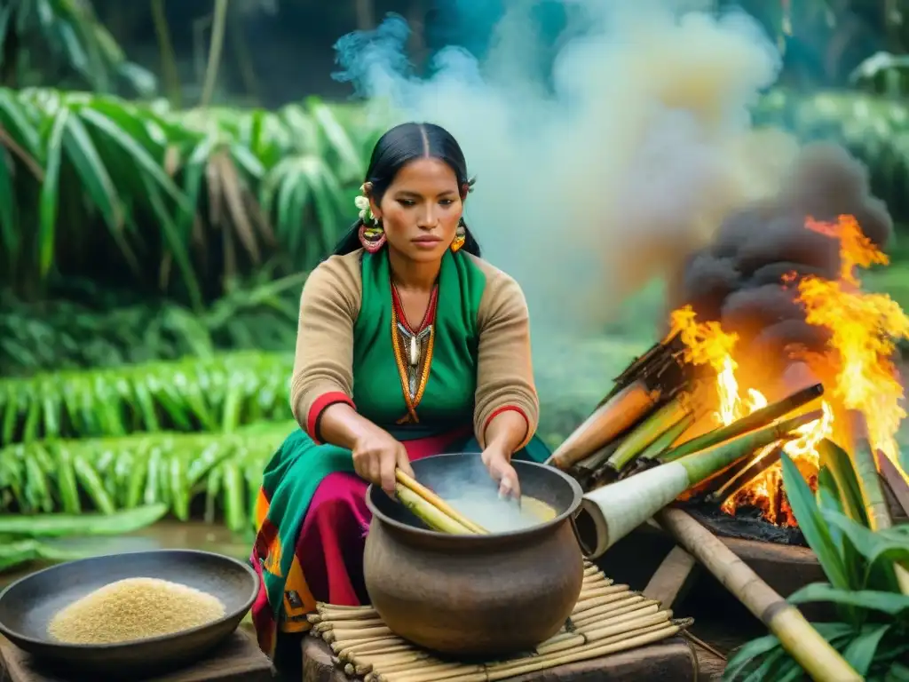 Impresionante elaboración del Warapo en Perú por mujeres indígenas en la selva amazónica