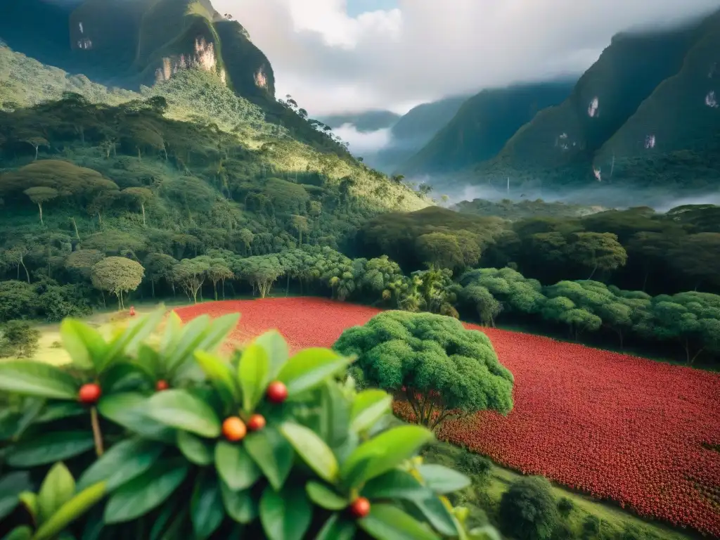 Indígenas cosechando camu camu en la selva amazónica de Perú