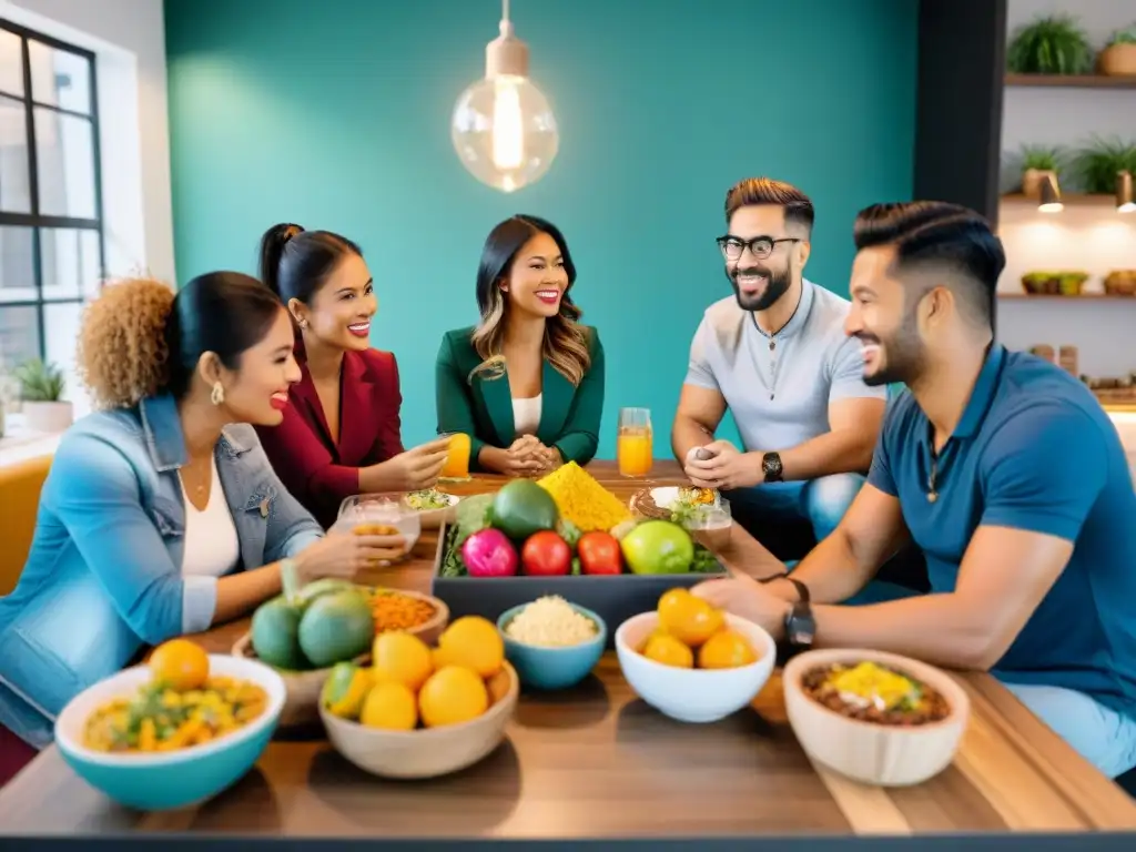 Jóvenes emprendedores en Lima, Perú, creando cajas de suscripción con alimentos peruanos