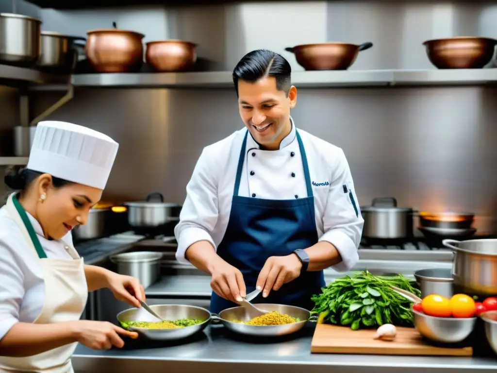 Legado del chef Ivan Kisic en su bulliciosa cocina peruana, transmitiendo su arte culinario a jóvenes aprendices con pasión