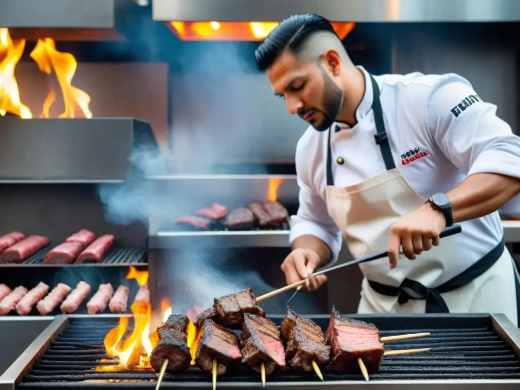 Un maestro parrillero peruano fusiona técnicas modernas en el grillado peruano