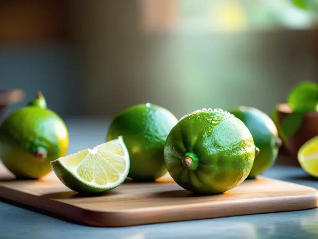 Mano exprimiendo un limón peruano, resaltando la esencia cítrica