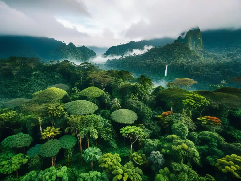 Amazonía peruana: biodiversidad exuberante Maravillosa selva del Amazonas peruano con abundante biodiversidad