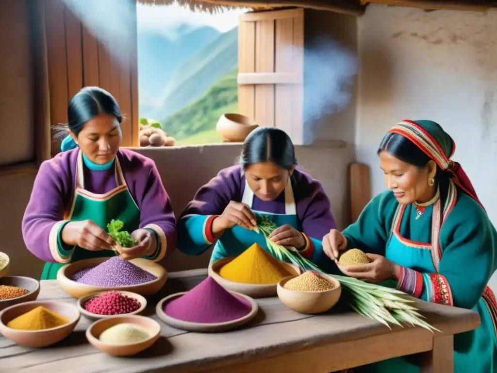 Mujeres indígenas peruanas preservando herencia culinaria