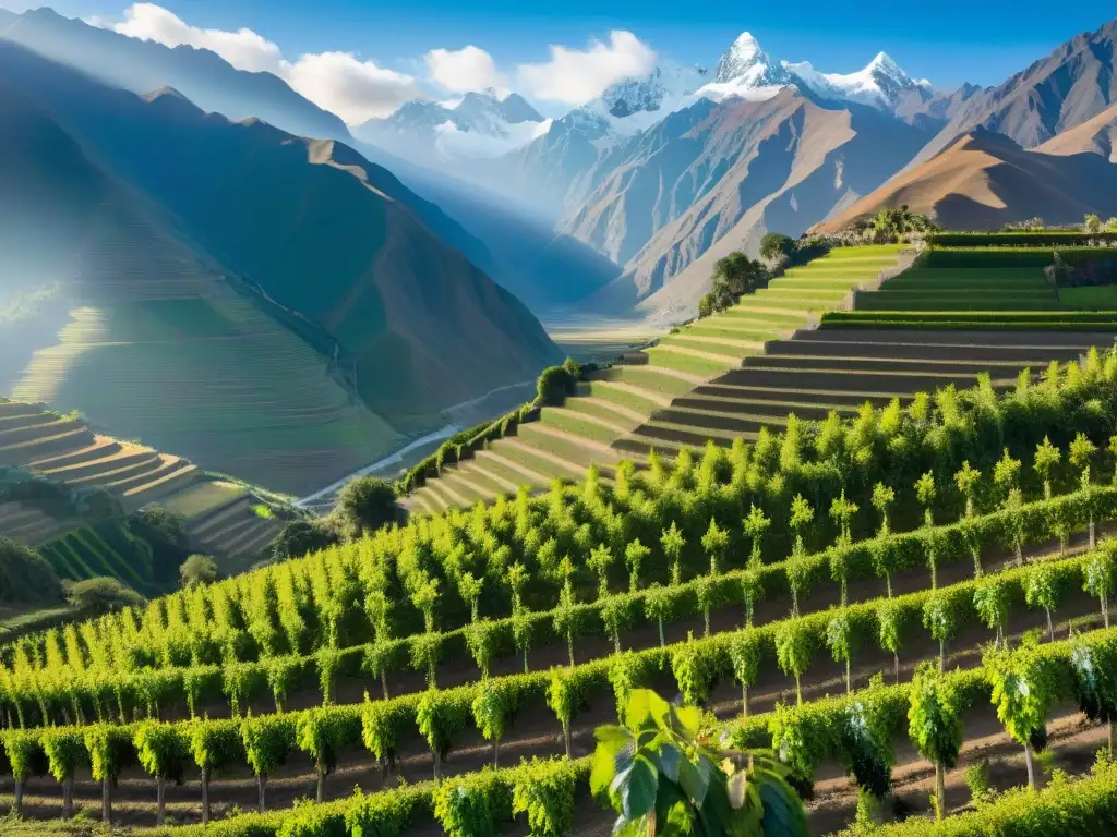 Paisaje diverso de zonas de producción de Pisco en Perú con diferencias piscos aromáticos no aromáticos