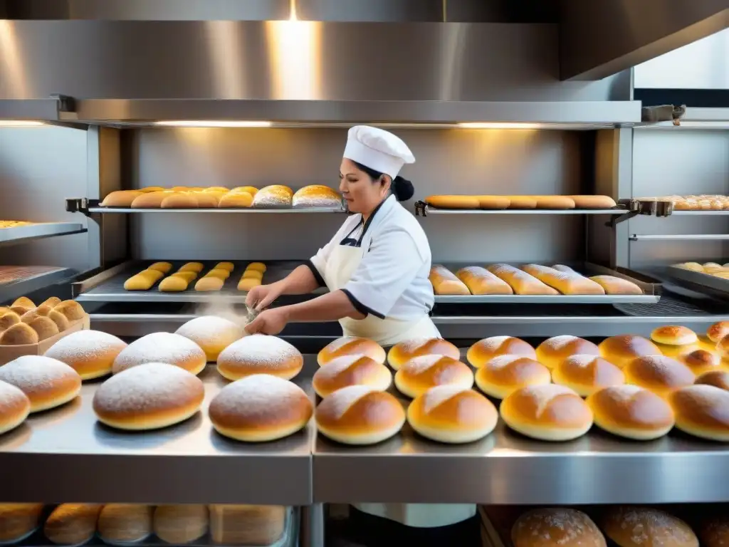 Panadería peruana con hornos inteligentes: Tradición y tecnología se funden en una bulliciosa cocina de panadería