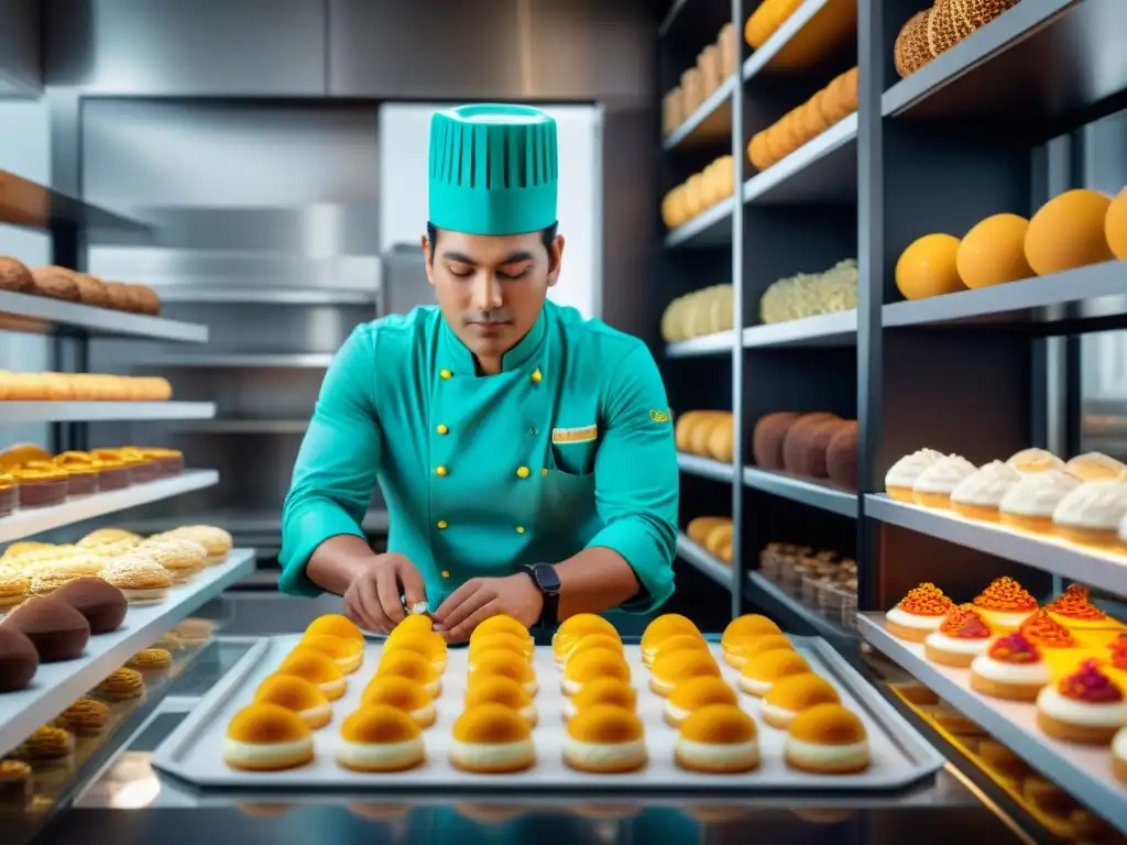 Un pastelero peruano utiliza tecnología 3D para crear postres innovadores en una panadería futurista