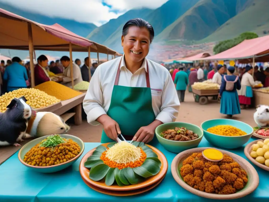 Deléitate con los platos de cuy en el Festival del Cuy en Huancavelica, una explosión de color y tradición culinaria peruana