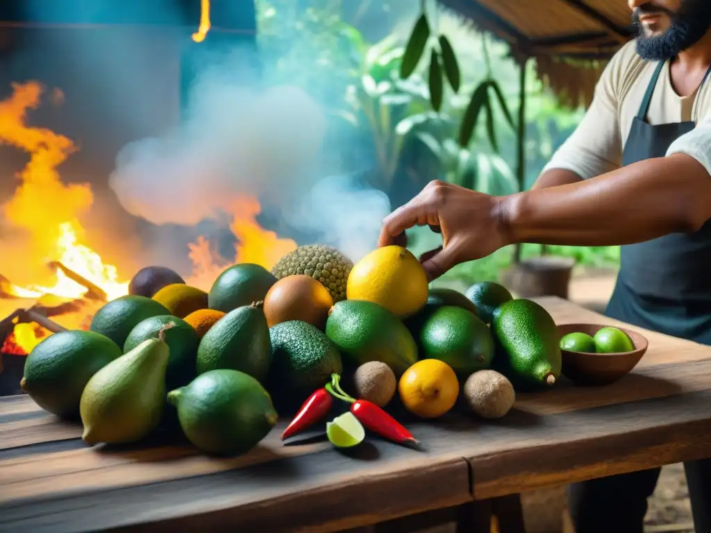 Preparación de secretos culinarios Amazonía Peruana en cocina tradicional amazónica