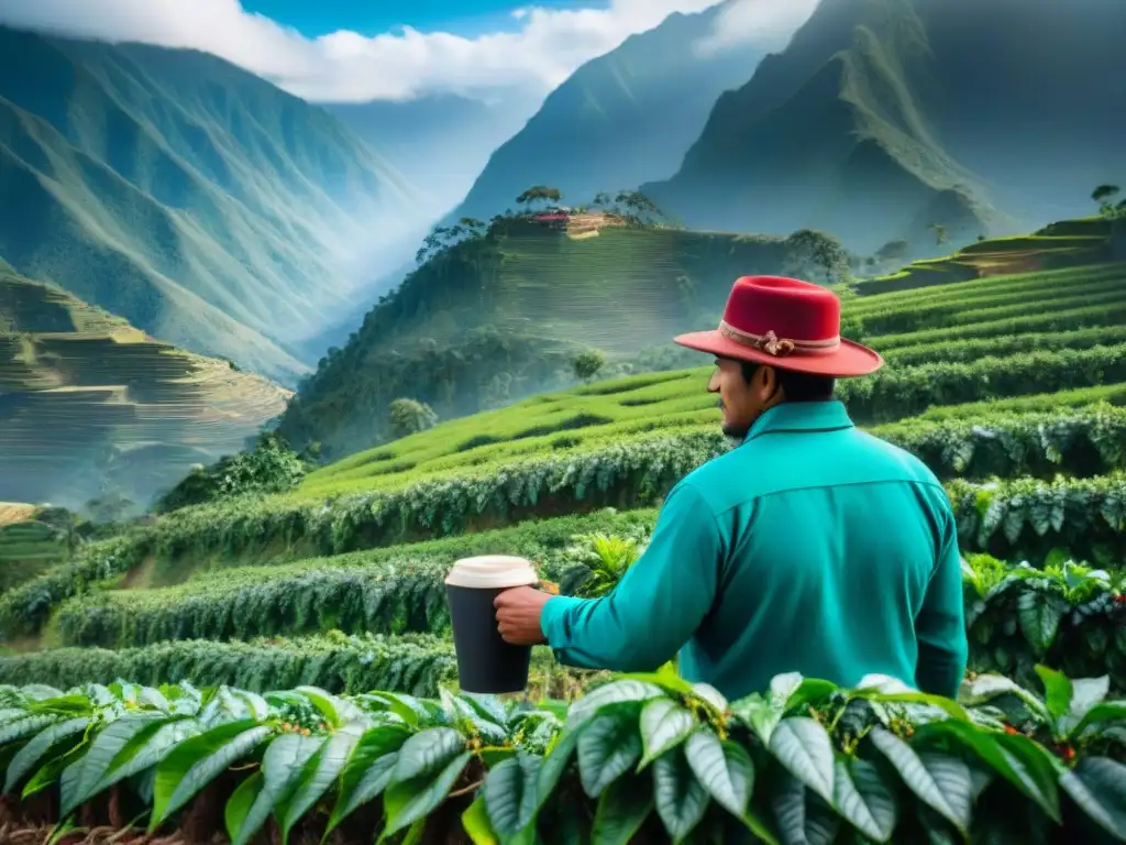 Plantación de café en los Andes peruanos: tradición, sostenibilidad y calidad