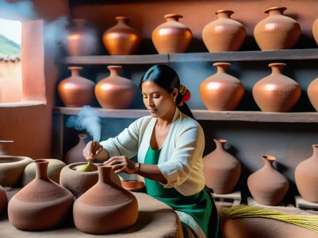 Tradicional destilería peruana elaborando Pisco, reflejando la artesanía y cultura peruana, clave 'Pisco peruano en gastronomía mundial'