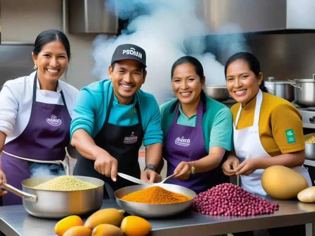 Unidos en la cocina: chefs peruanos y voluntarios enseñan recetas tradicionales