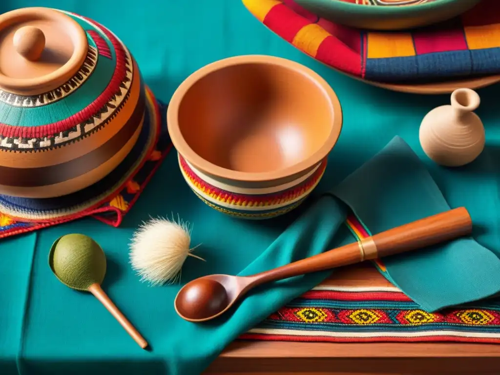 Utensilios de cocina tradicionales peruanos: Artesanía y color en utensilios culinarios auténticos