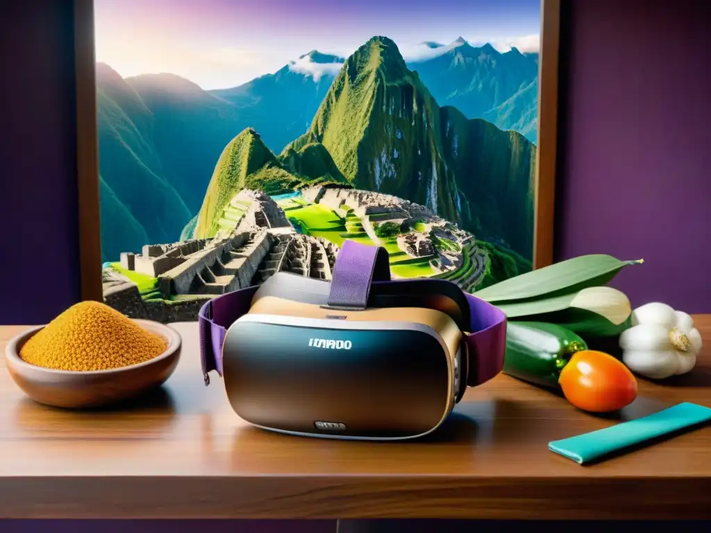 Explora Machu Picchu con Viajes gastronómicos virtuales Perú en realidad virtual