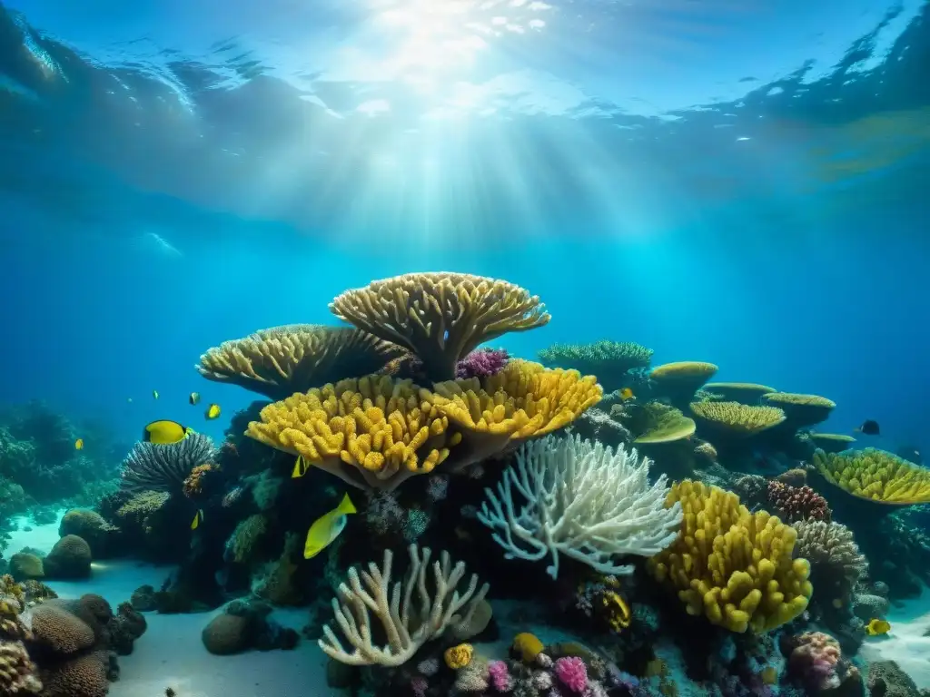 Un vibrante arrecife de coral repleto de vida marina en la costa peruana