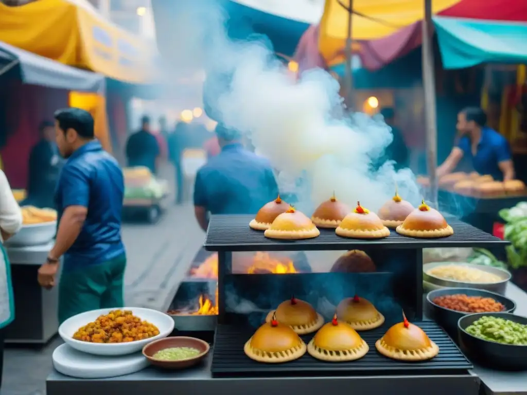 Vibrante comida callejera en Lima, fusionando tradición y tendencias culinarias