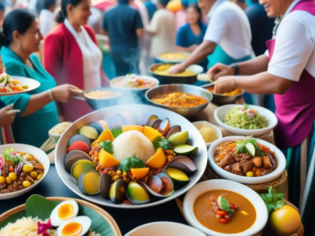 Vibrante festival de comida peruana: sabores, colores y diversidad en una celebración única