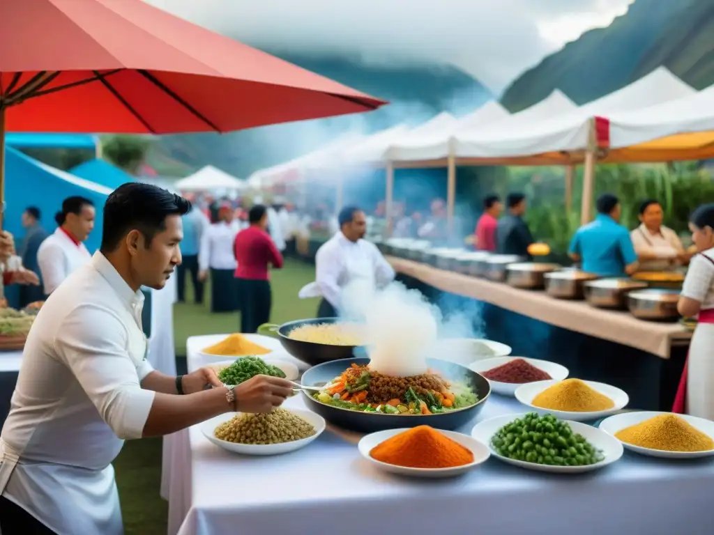 Un vibrante festival culinario internacional, destacando el éxito de la gastronomía peruana ante un público global