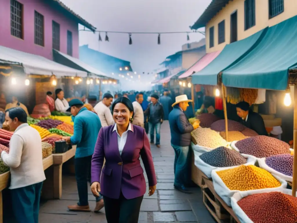 El vibrante mercado de comida en Lima, Perú, refleja el boom gastronómico peruano potencia culinaria