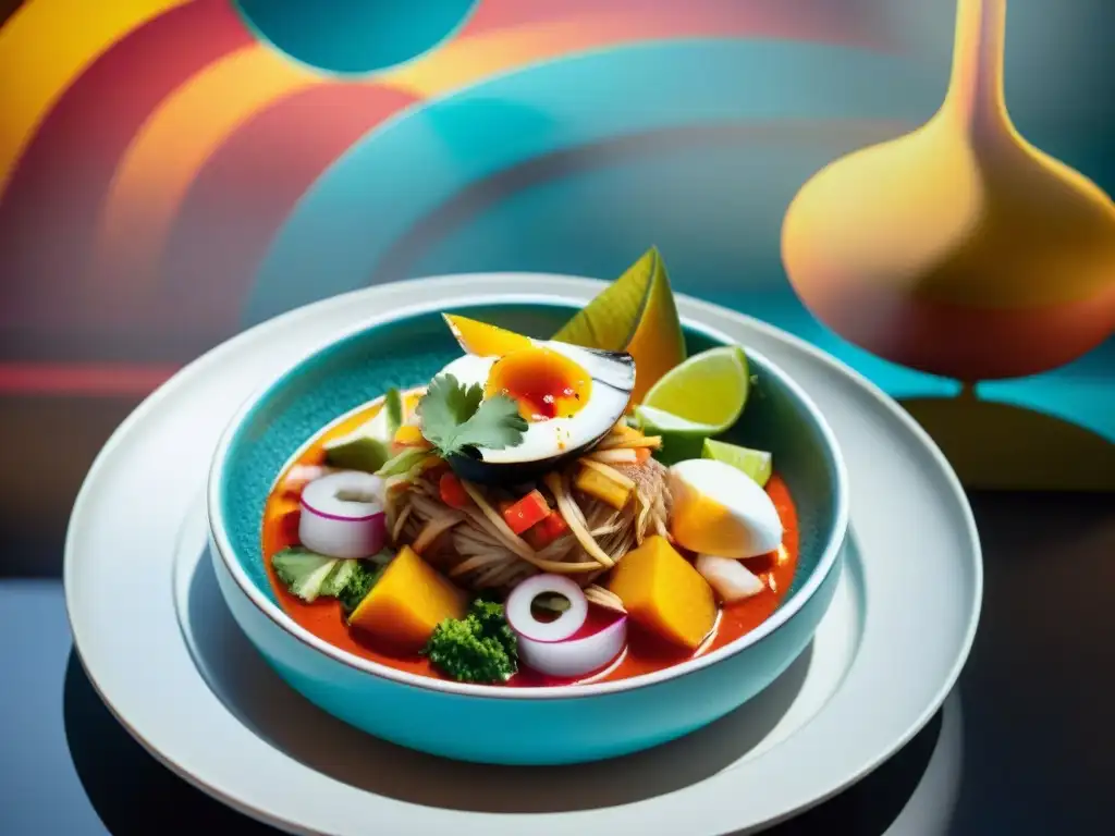 Una exposición vibrante de gastronomía peruana y artes visuales fusionadas en una explosión de colores y sabores