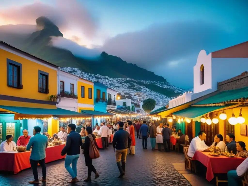 Vibrante tour gastronómico por Barranco, Perú, culinaria a la caída del sol