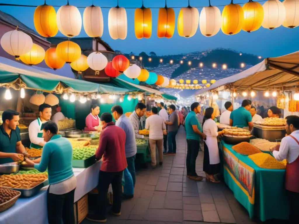 Un vibrante tour gastronómico nocturno en Lima, Perú, con exquisitos postres tradicionales y una atmósfera auténtica