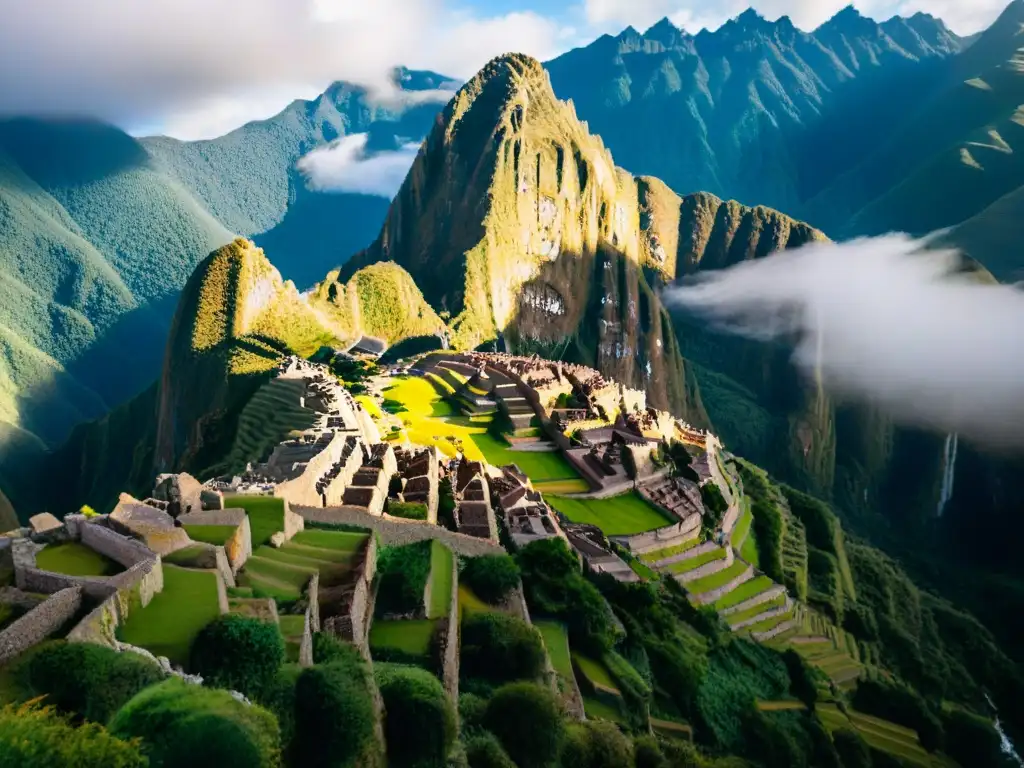 Vista aérea impresionante de los variados paisajes del Perú y sus orígenes de la Cocina Peruana