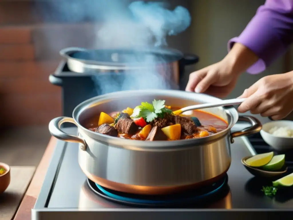 Comparación visual entre olla de barro y acero inoxidable cocinando, resaltando los Beneficios de cocinar en olla de barro