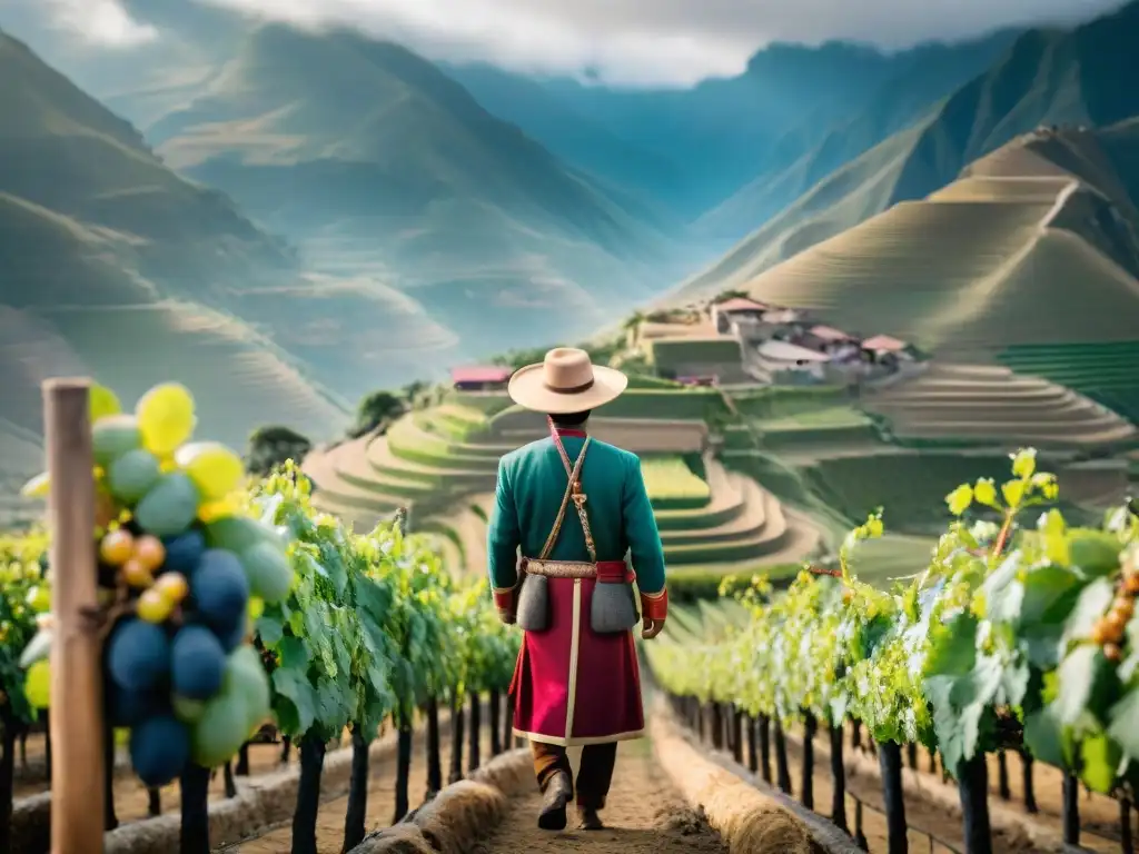 Vitivinicultura peruana: tradición y innovación en los viñedos de los Andes bajo el sol dorado